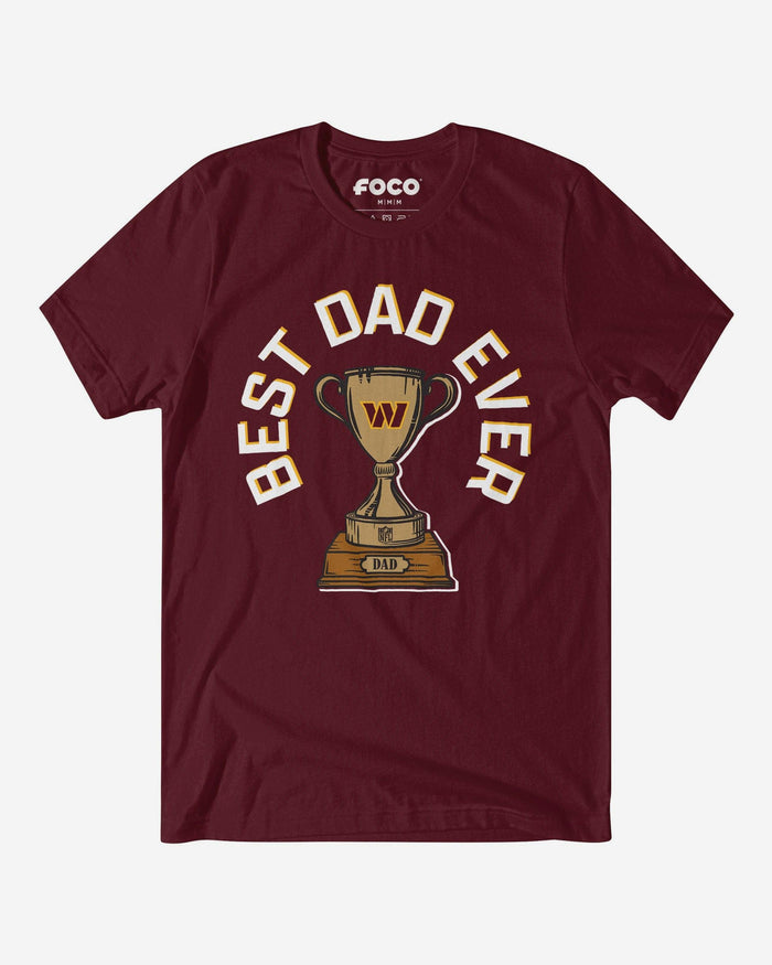 Washington Commanders Best Dad Ever Trophy T-Shirt FOCO S - FOCO.com
