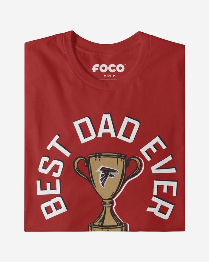 Atlanta Falcons Best Dad Ever Trophy T-Shirt FOCO S - FOCO.com
