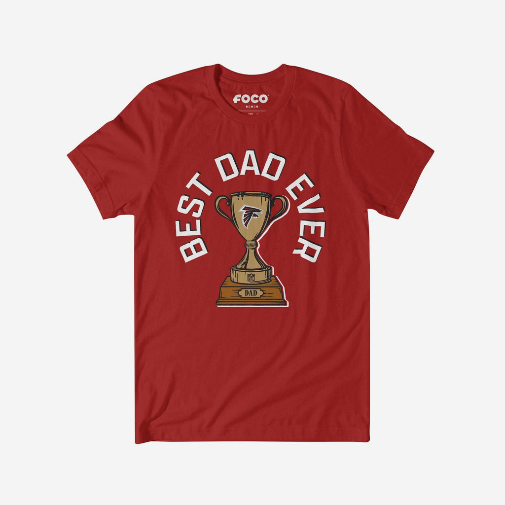 Atlanta Falcons Best Dad Ever Trophy T-Shirt FOCO S - FOCO.com