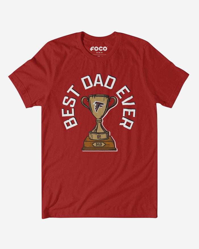 Atlanta Falcons Best Dad Ever Trophy T-Shirt FOCO S - FOCO.com
