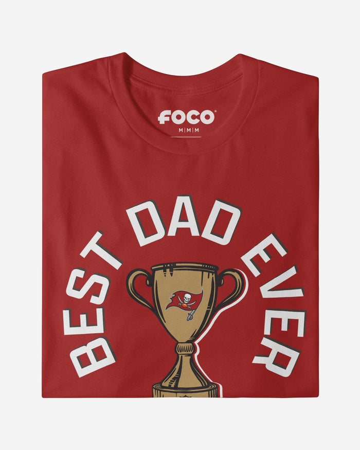 Tampa Bay Buccaneers Best Dad Ever Trophy T-Shirt FOCO S - FOCO.com