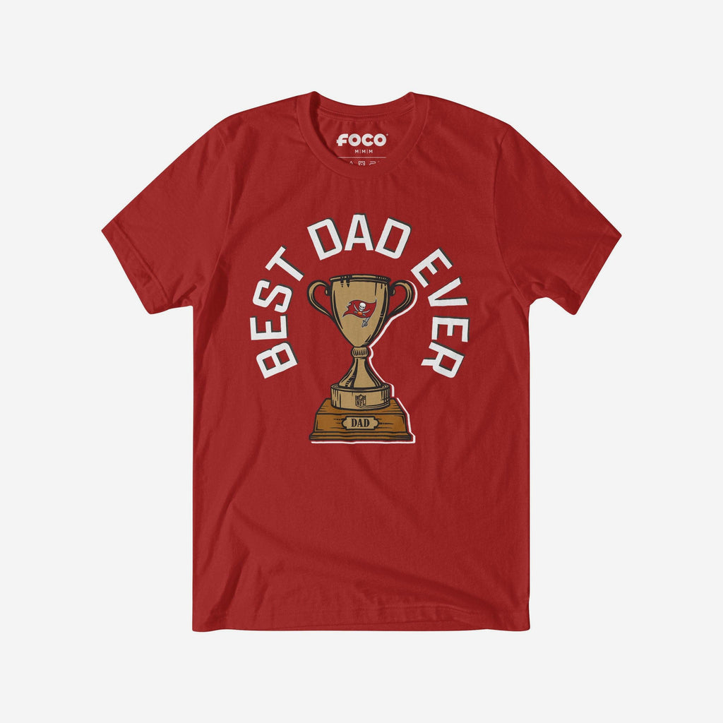 Tampa Bay Buccaneers Best Dad Ever Trophy T-Shirt FOCO S - FOCO.com