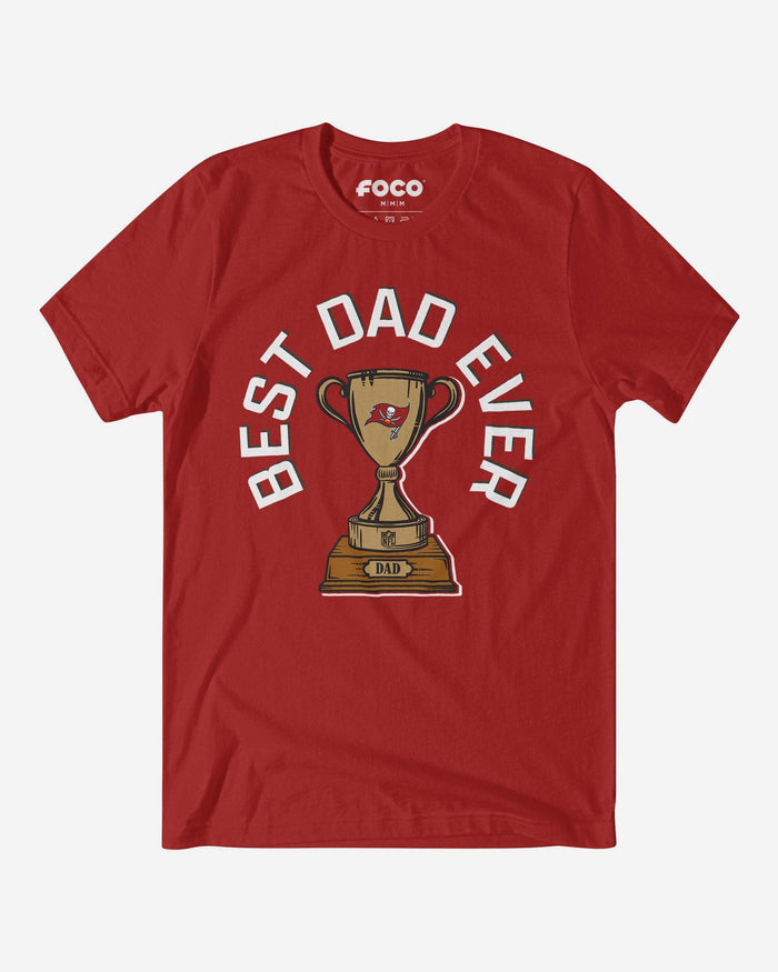 Tampa Bay Buccaneers Best Dad Ever Trophy T-Shirt FOCO S - FOCO.com