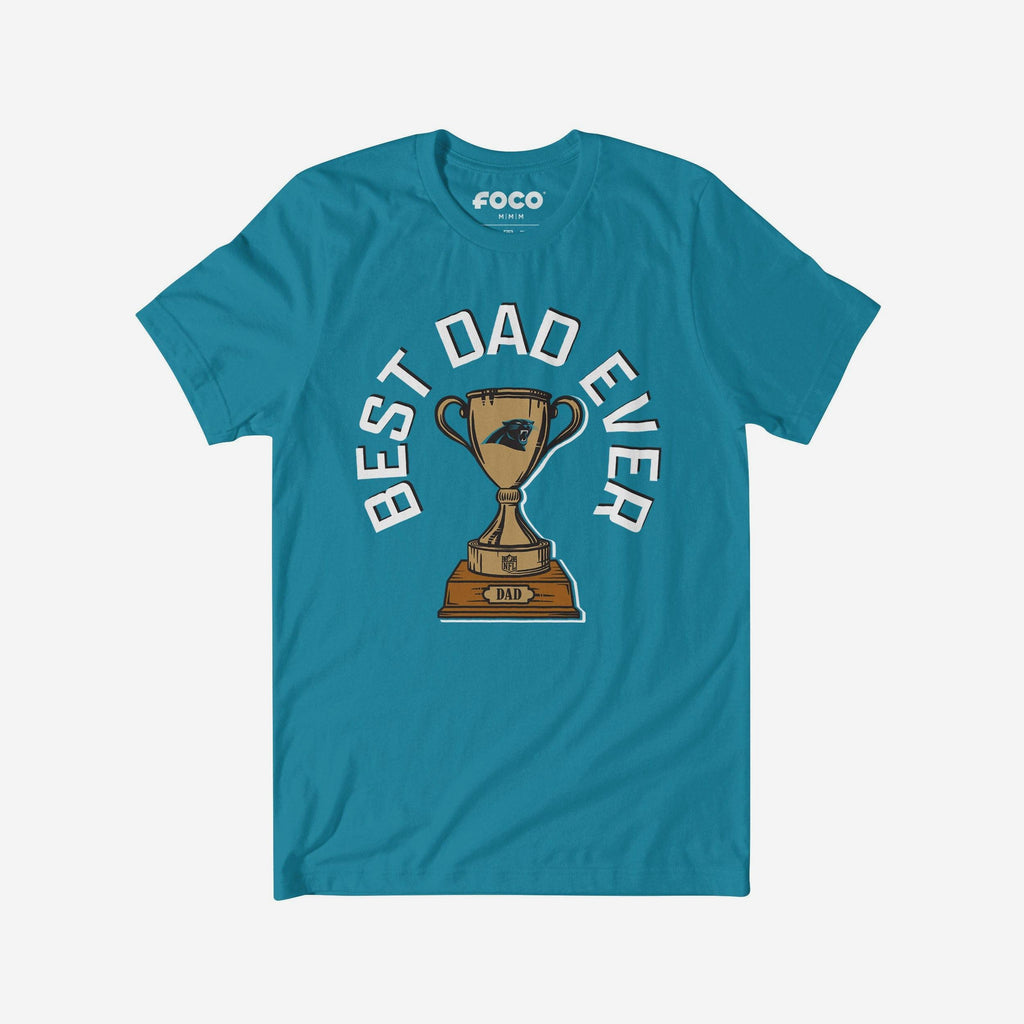 Carolina Panthers Best Dad Ever Trophy T-Shirt FOCO S - FOCO.com