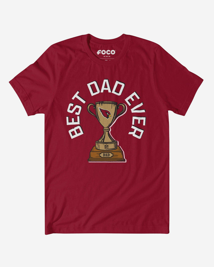 Arizona Cardinals Best Dad Ever Trophy T-Shirt FOCO S - FOCO.com