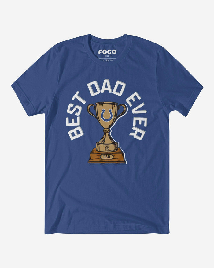 Indianapolis Colts Best Dad Ever Trophy T-Shirt FOCO S - FOCO.com