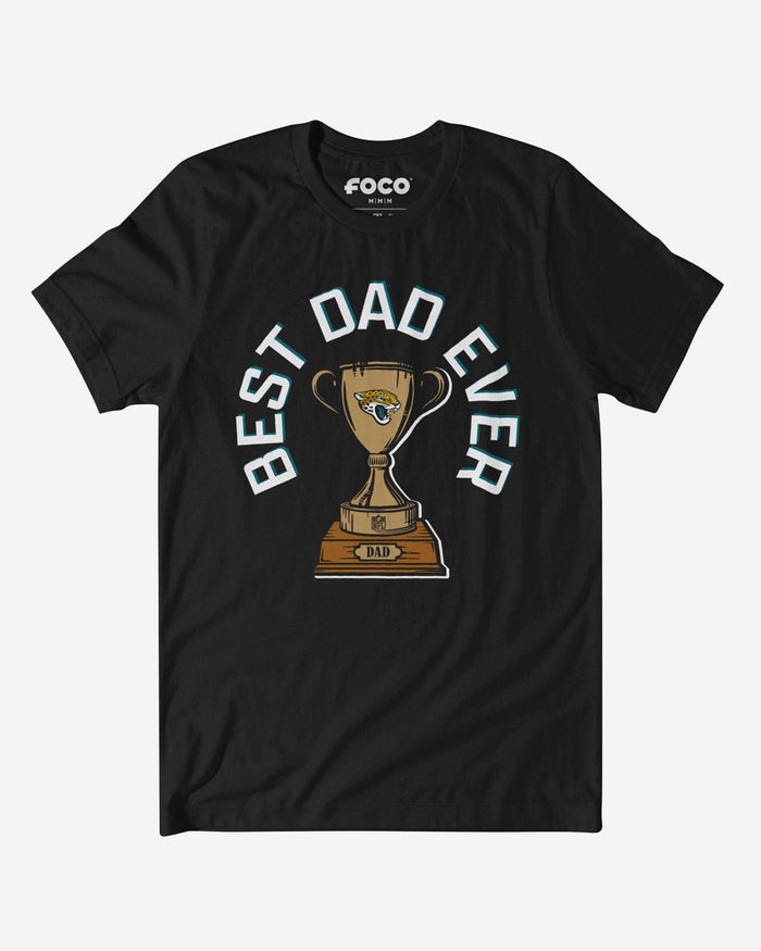 Jacksonville Jaguars Best Dad Ever Trophy T-Shirt FOCO S - FOCO.com