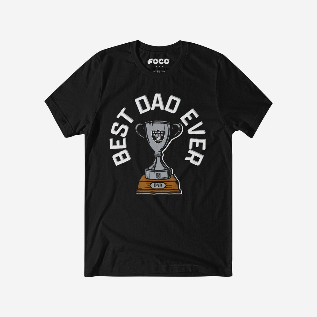 Las Vegas Raiders Best Dad Ever Trophy T-Shirt FOCO S - FOCO.com