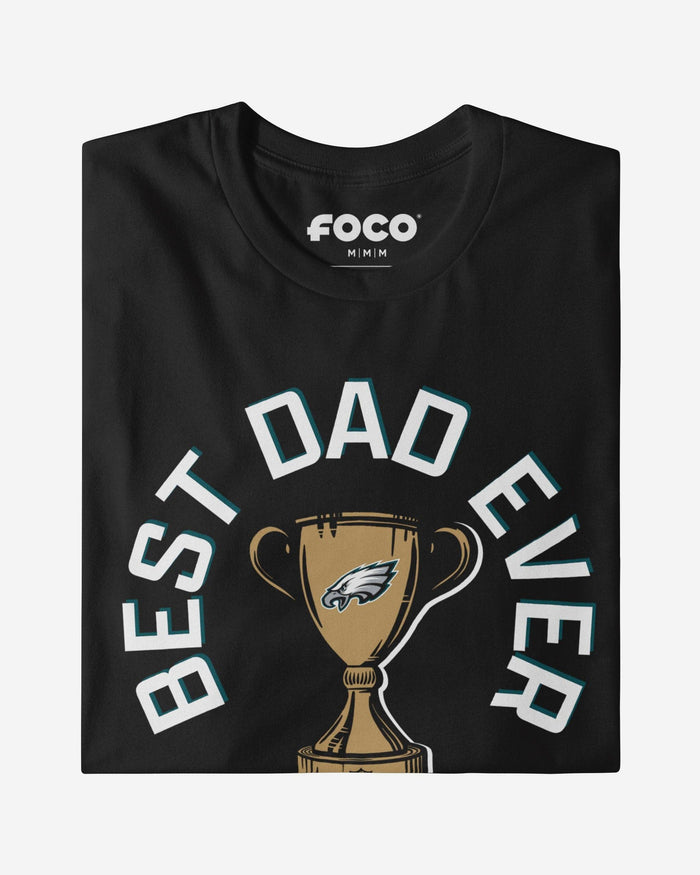 Philadelphia Eagles Best Dad Ever Trophy T-Shirt FOCO S - FOCO.com
