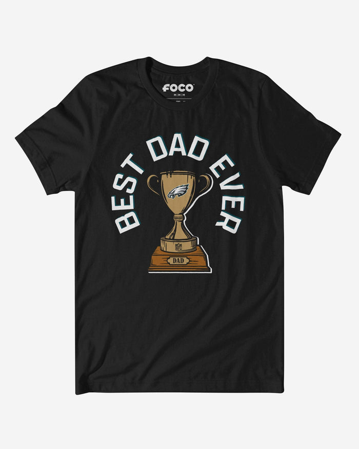 Philadelphia Eagles Best Dad Ever Trophy T-Shirt FOCO S - FOCO.com