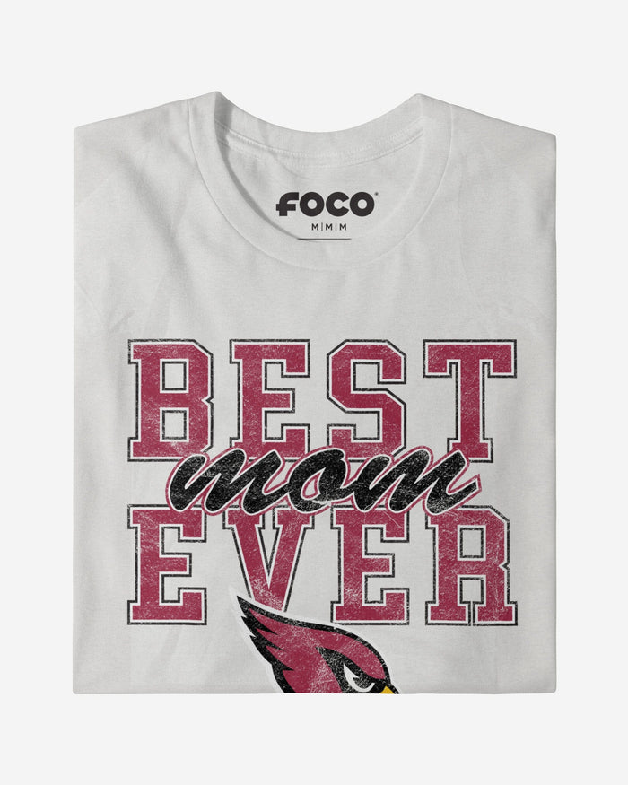 Arizona Cardinals Best Mom Ever Stacked T-Shirt FOCO - FOCO.com