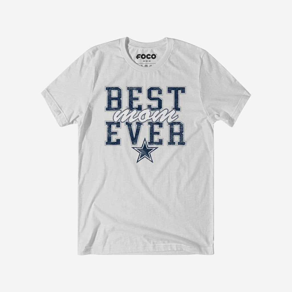 Dallas Cowboys Best Mom Ever Stacked T-Shirt FOCO S - FOCO.com