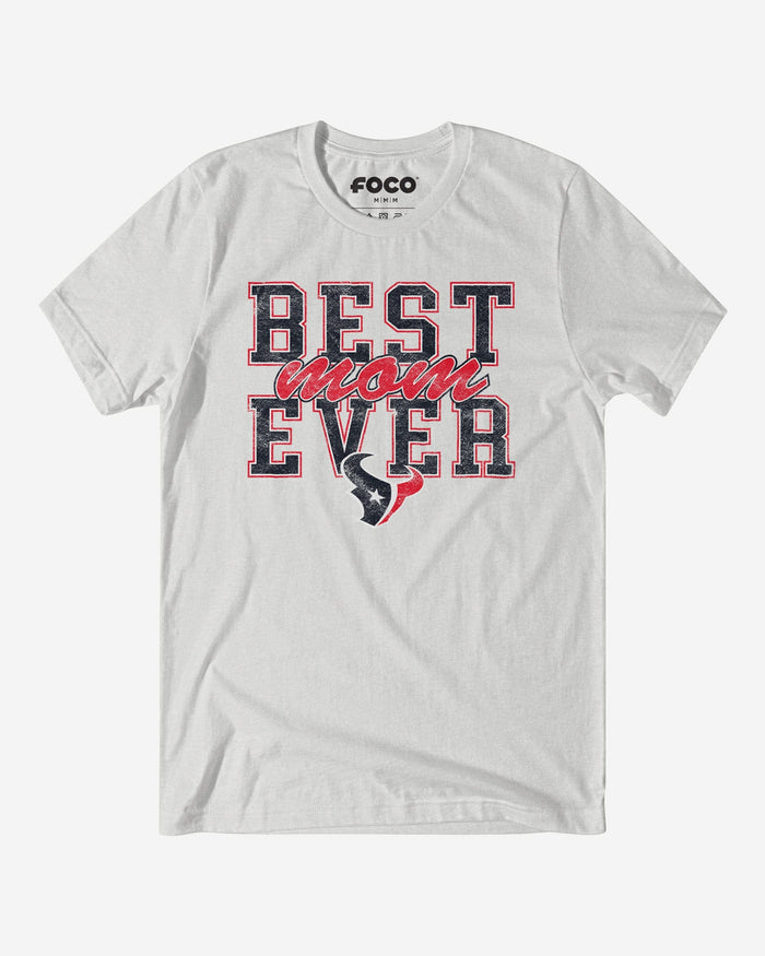 Houston Texans Best Mom Ever Stacked T-Shirt FOCO S - FOCO.com
