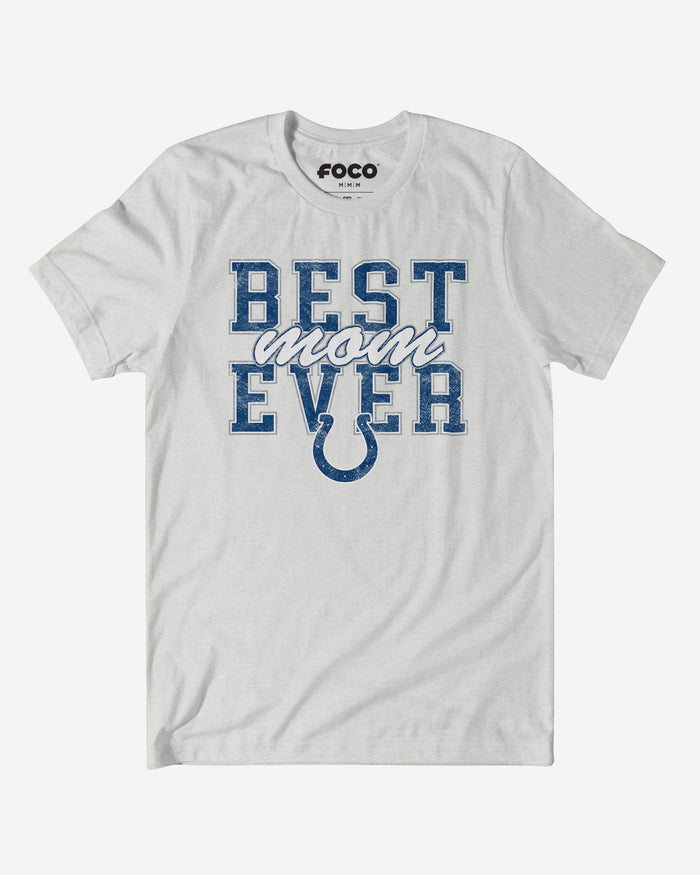 Indianapolis Colts Best Mom Ever Stacked T-Shirt FOCO S - FOCO.com
