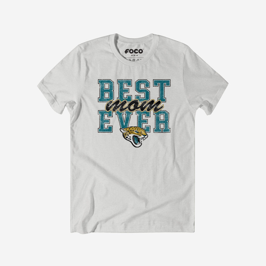 Jacksonville Jaguars Best Mom Ever Stacked T-Shirt FOCO S - FOCO.com
