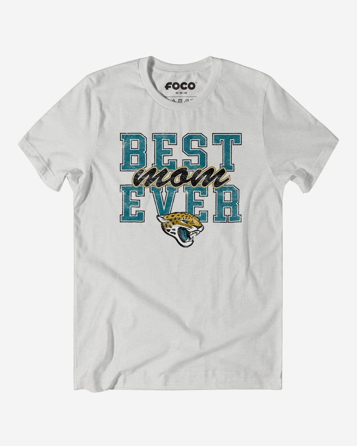 Jacksonville Jaguars Best Mom Ever Stacked T-Shirt FOCO S - FOCO.com
