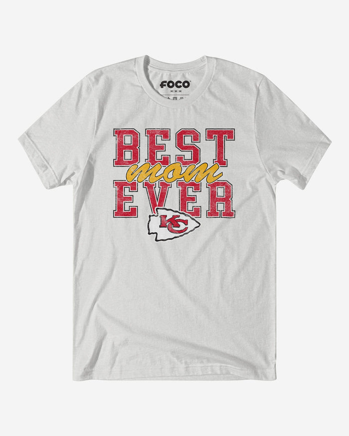 Kansas City Chiefs Best Mom Ever Stacked T-Shirt FOCO S - FOCO.com