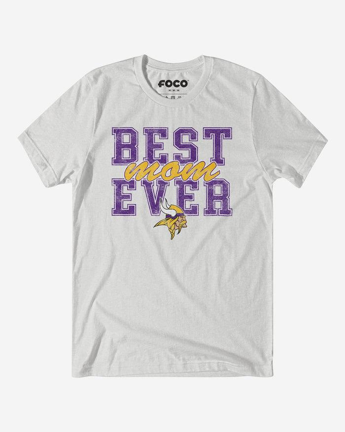 Minnesota Vikings Best Mom Ever Stacked T-Shirt FOCO S - FOCO.com