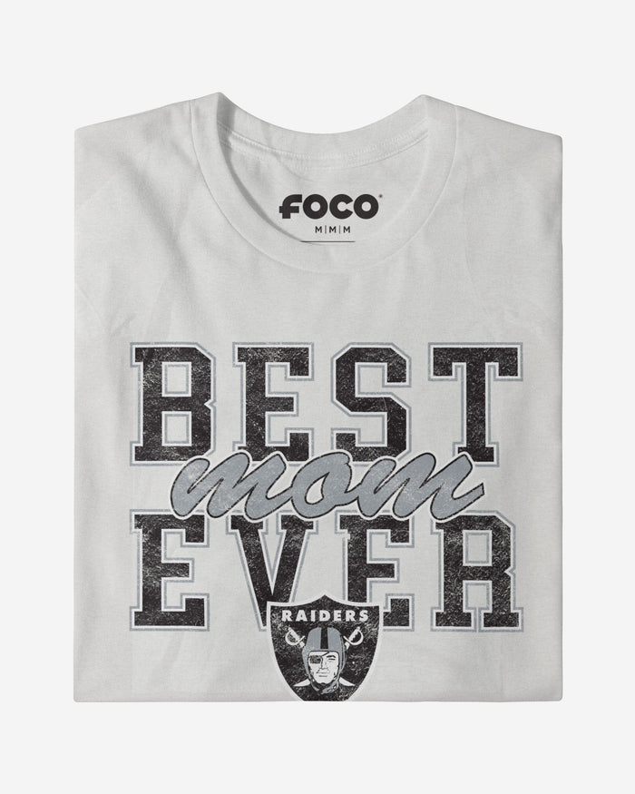 Las Vegas Raiders Best Mom Ever Stacked T-Shirt FOCO - FOCO.com