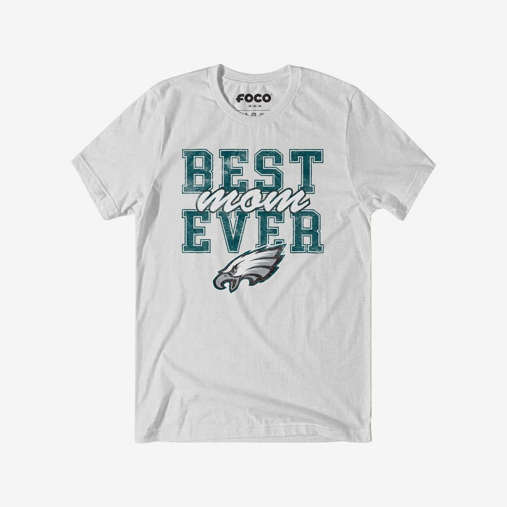 Philadelphia Eagles Best Mom Ever Stacked T-Shirt FOCO S - FOCO.com