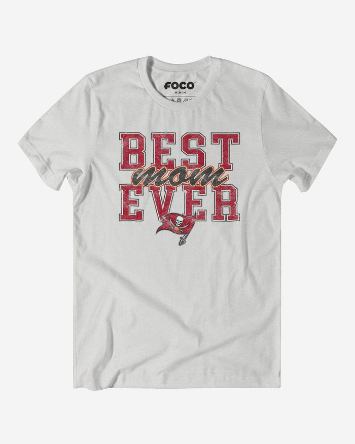 Tampa Bay Buccaneers Best Mom Ever Stacked T-Shirt FOCO S - FOCO.com