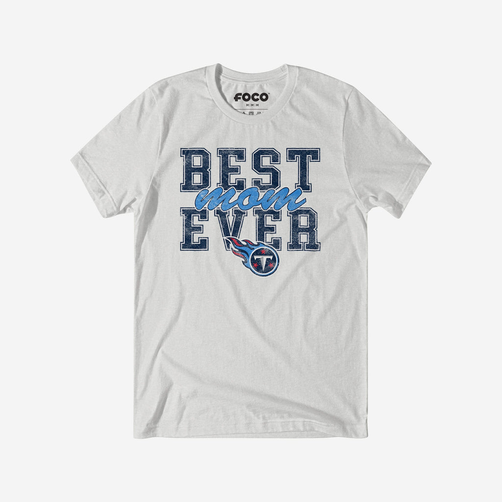 Tennessee Titans Best Mom Ever Stacked T-Shirt FOCO S - FOCO.com