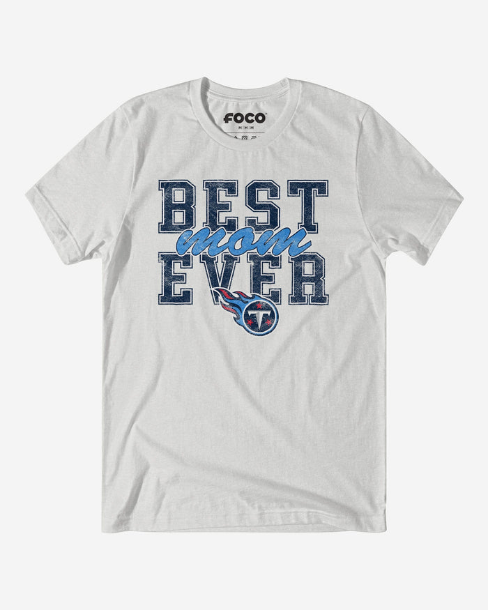 Tennessee Titans Best Mom Ever Stacked T-Shirt FOCO S - FOCO.com