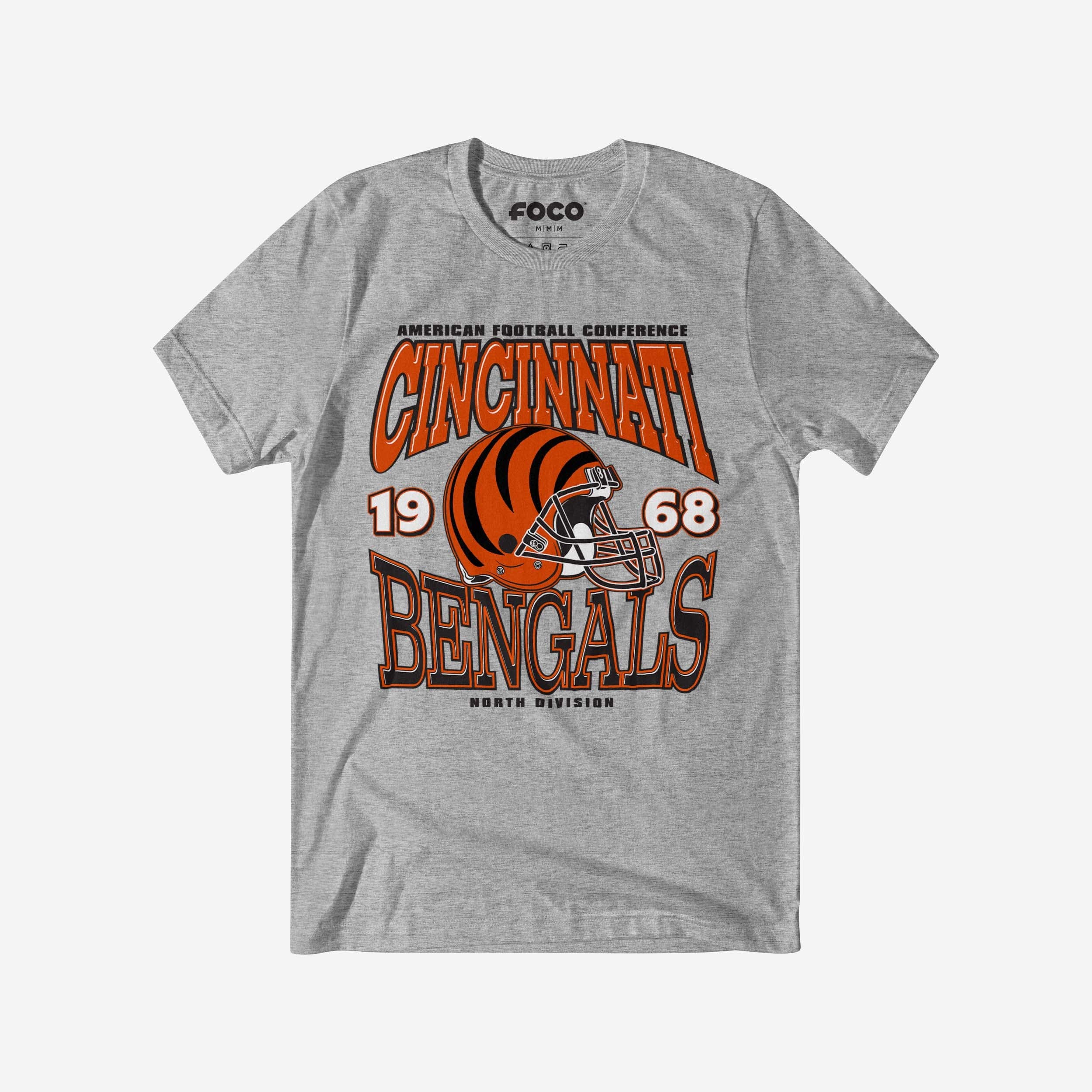 Cincinnati Bengals Classic Team Helmet T-Shirt FOCO