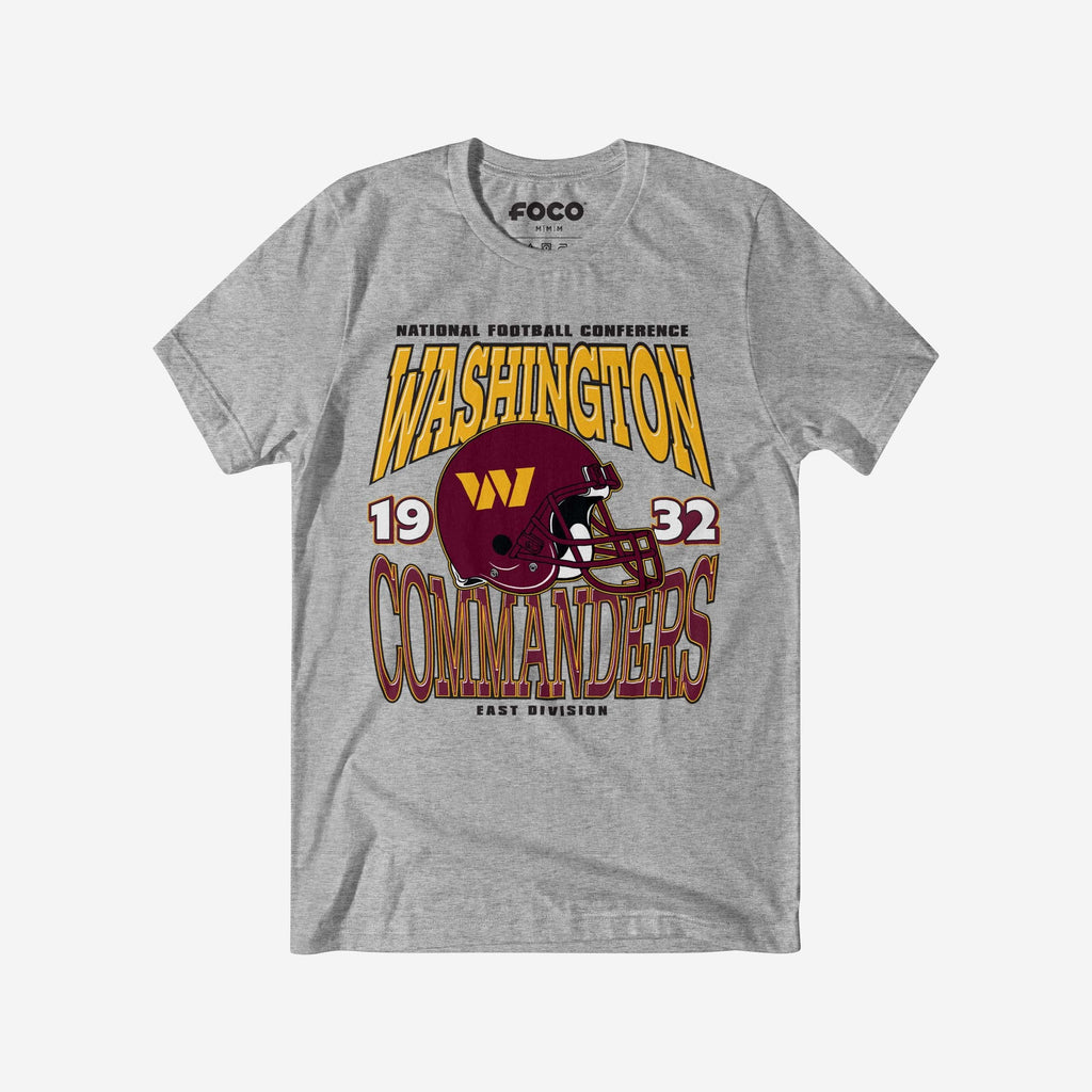 Washington Commanders Classic Team Helmet T-Shirt FOCO S - FOCO.com