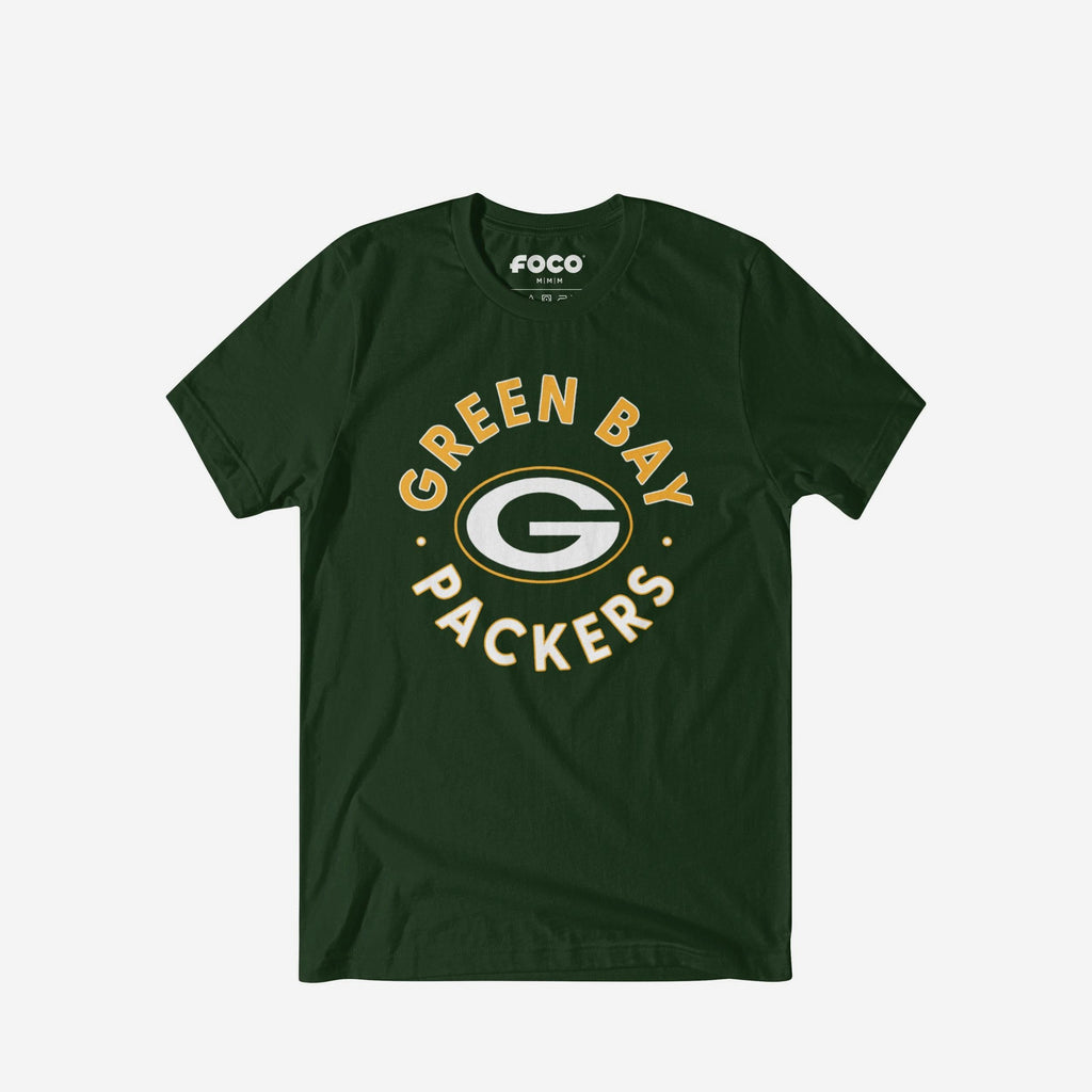 Green Bay Packers Circle T-Shirt FOCO S - FOCO.com