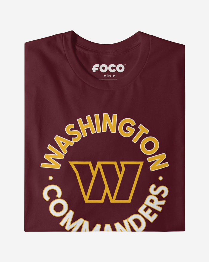 Washington Commanders Circle T-Shirt FOCO S - FOCO.com