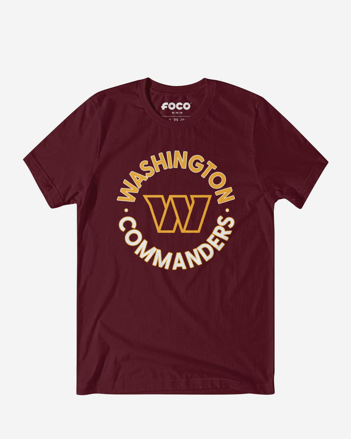 Washington Commanders Circle T-Shirt FOCO S - FOCO.com