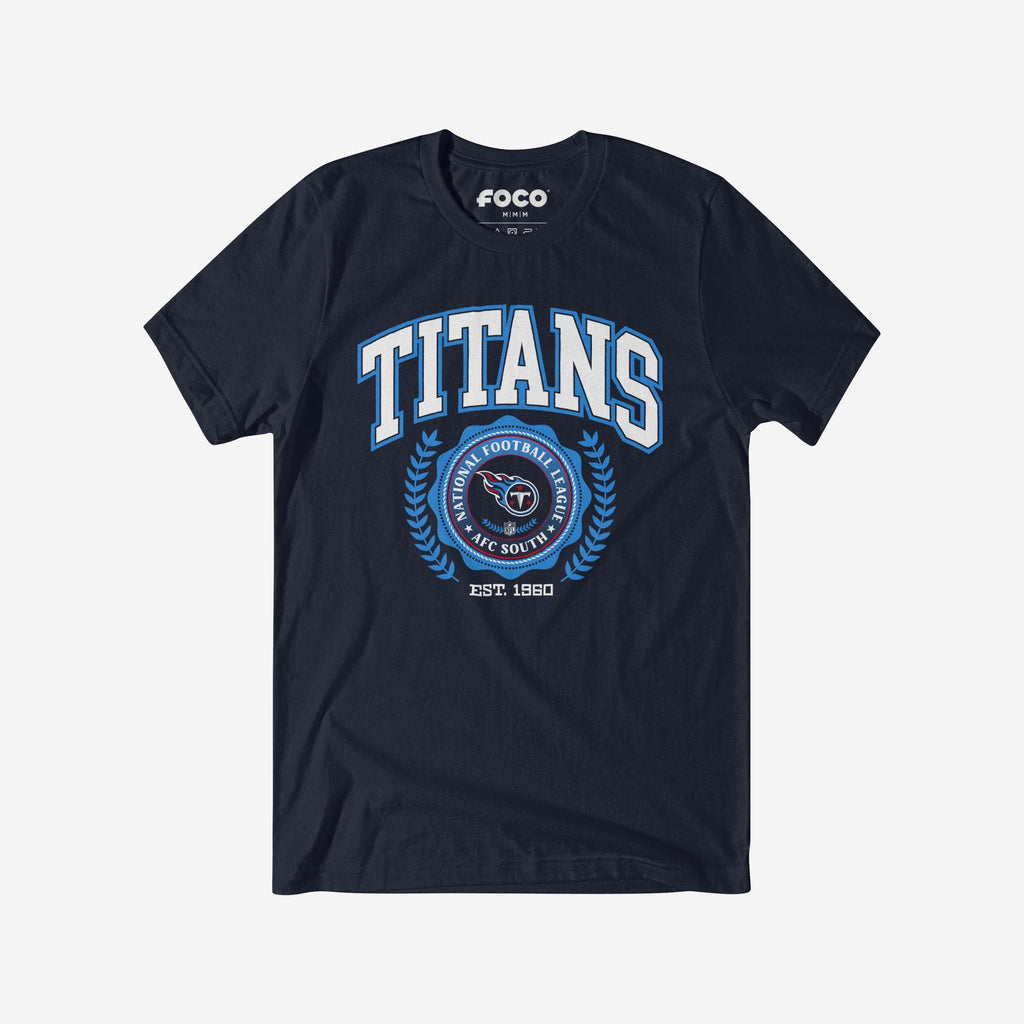 Tennessee Titans Team Crest T-Shirt FOCO Navy S - FOCO.com