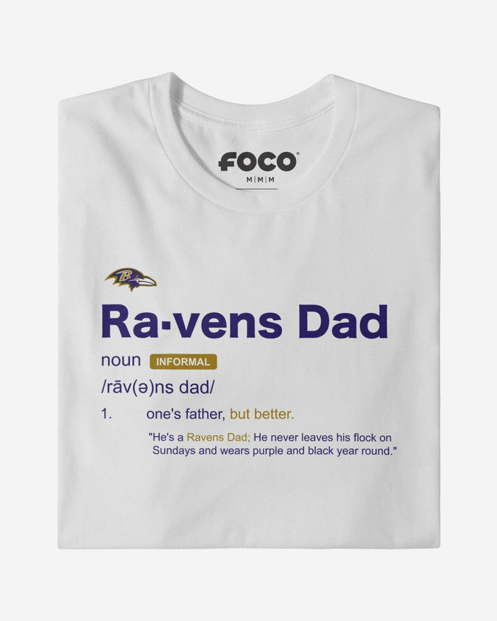 Baltimore Ravens Dad Definition T-Shirt FOCO S - FOCO.com