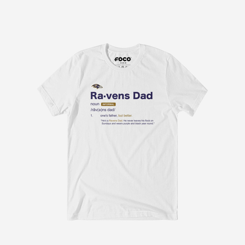 Baltimore Ravens Dad Definition T-Shirt FOCO S - FOCO.com