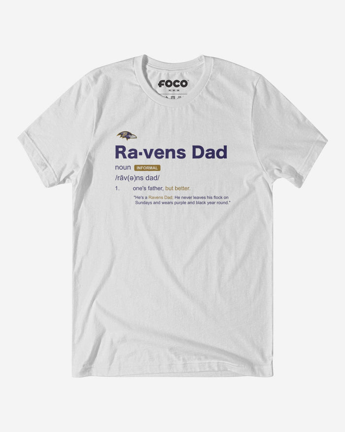 Baltimore Ravens Dad Definition T-Shirt FOCO S - FOCO.com