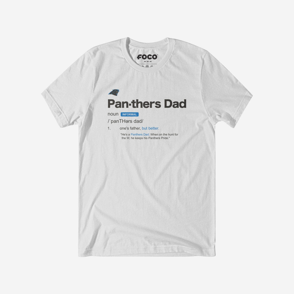 Carolina Panthers Dad Definition T-Shirt FOCO S - FOCO.com