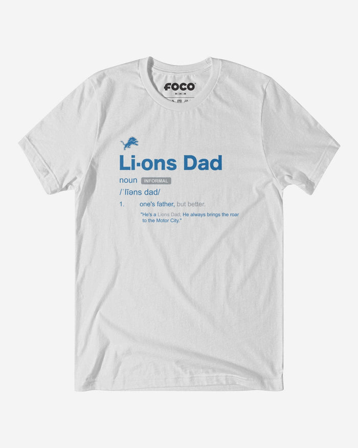 Detroit Lions Dad Definition T-Shirt FOCO S - FOCO.com