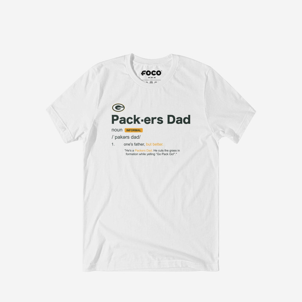 Green Bay Packers Dad Definition T-Shirt FOCO S - FOCO.com