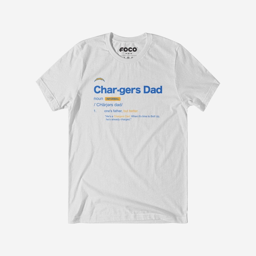 Los Angeles Chargers Dad Definition T-Shirt FOCO S - FOCO.com