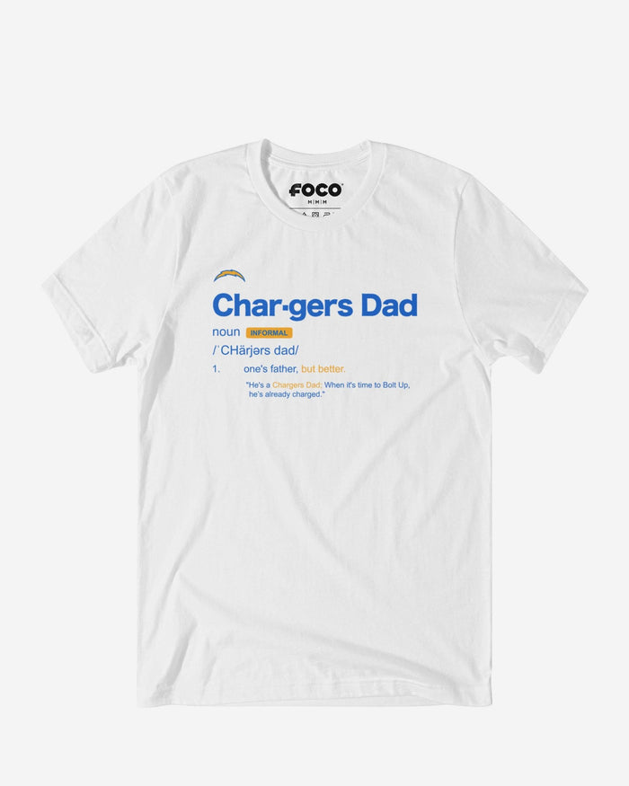Los Angeles Chargers Dad Definition T-Shirt FOCO S - FOCO.com
