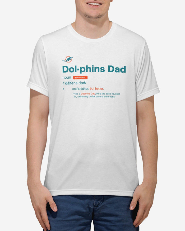 Miami Dolphins Dad Definition T-Shirt FOCO S - FOCO.com