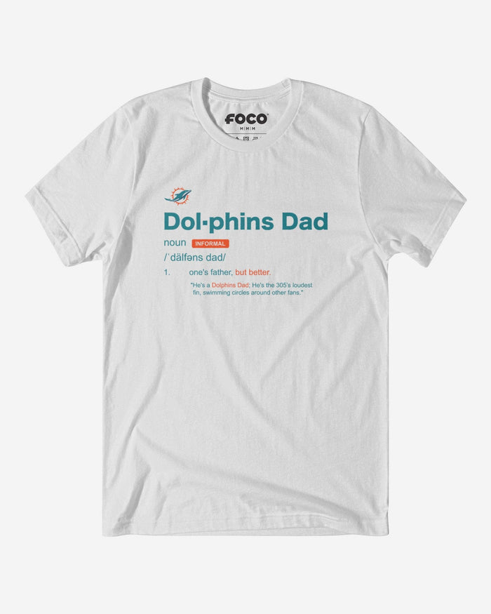 Miami Dolphins Dad Definition T-Shirt FOCO S - FOCO.com