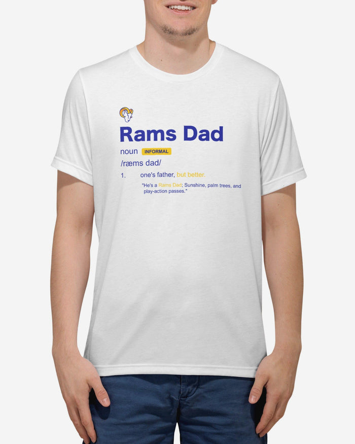 Rams Dad Rrr Los Angeles Rams Dad Definition T-Shirt FOCO