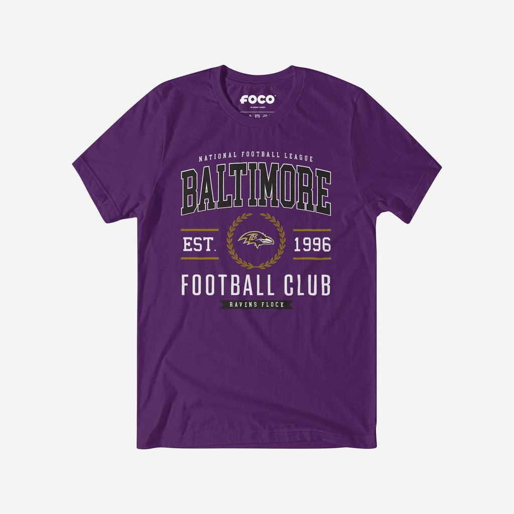 Baltimore Ravens Football Club T-Shirt FOCO Team Purple S - FOCO.com