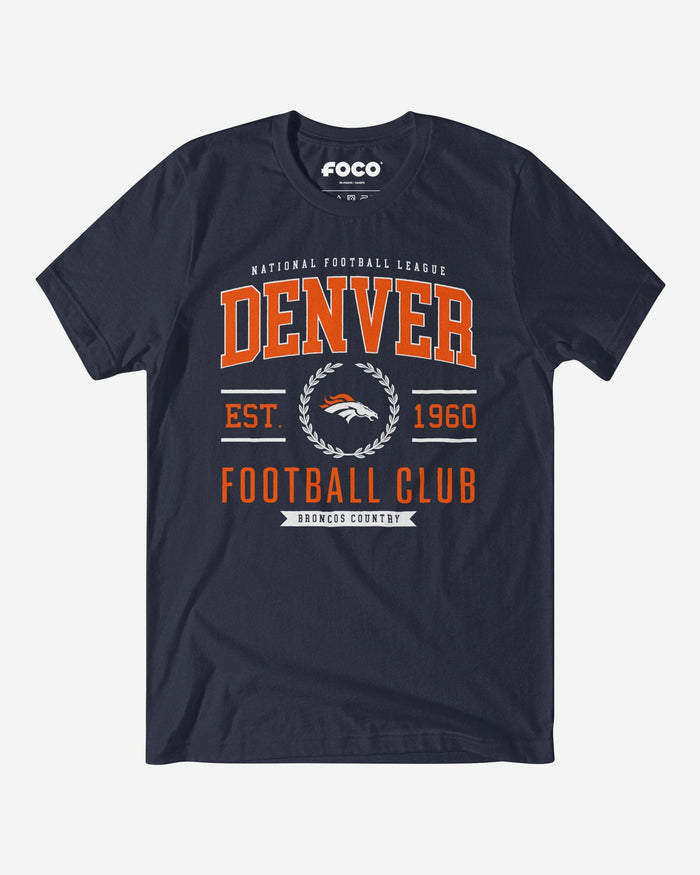 Denver Broncos Football Club T-Shirt FOCO Navy S - FOCO.com