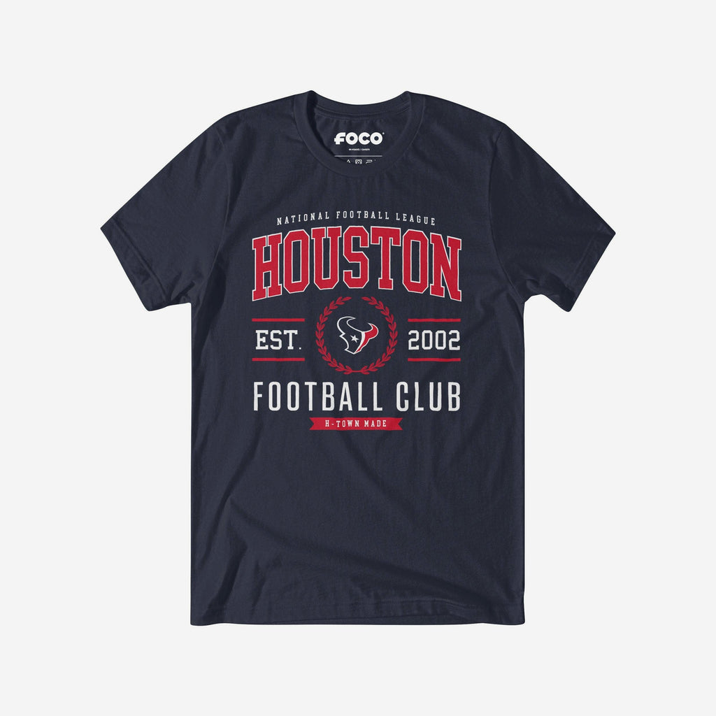 Houston Texans Football Club T-Shirt FOCO Navy S - FOCO.com