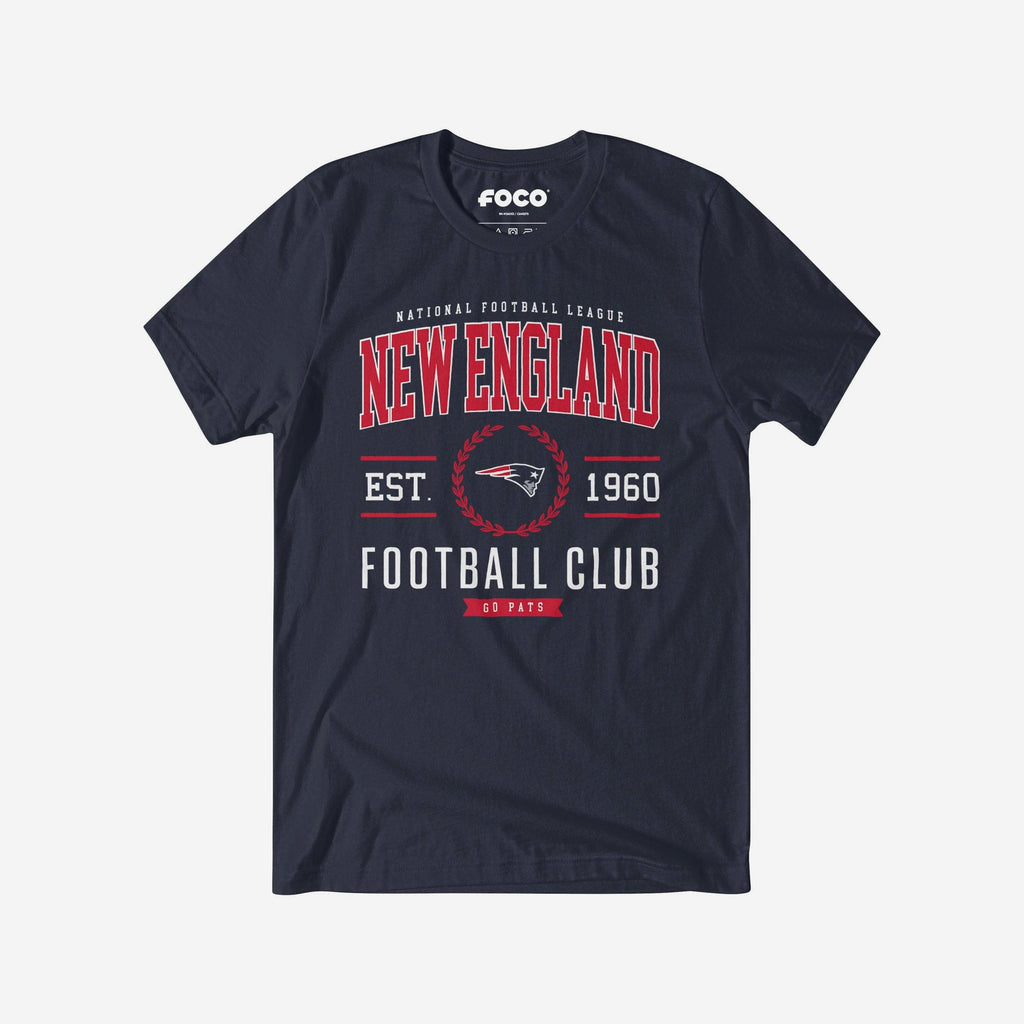 New England Patriots Football Club T-Shirt FOCO Navy S - FOCO.com