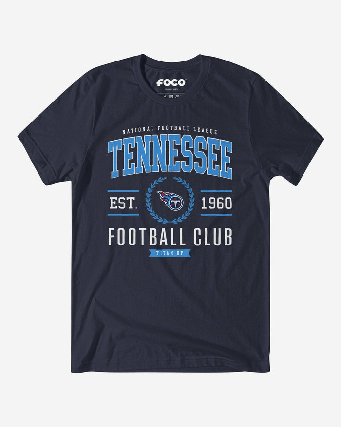 Tennessee Titans Football Club T-Shirt FOCO Navy S - FOCO.com