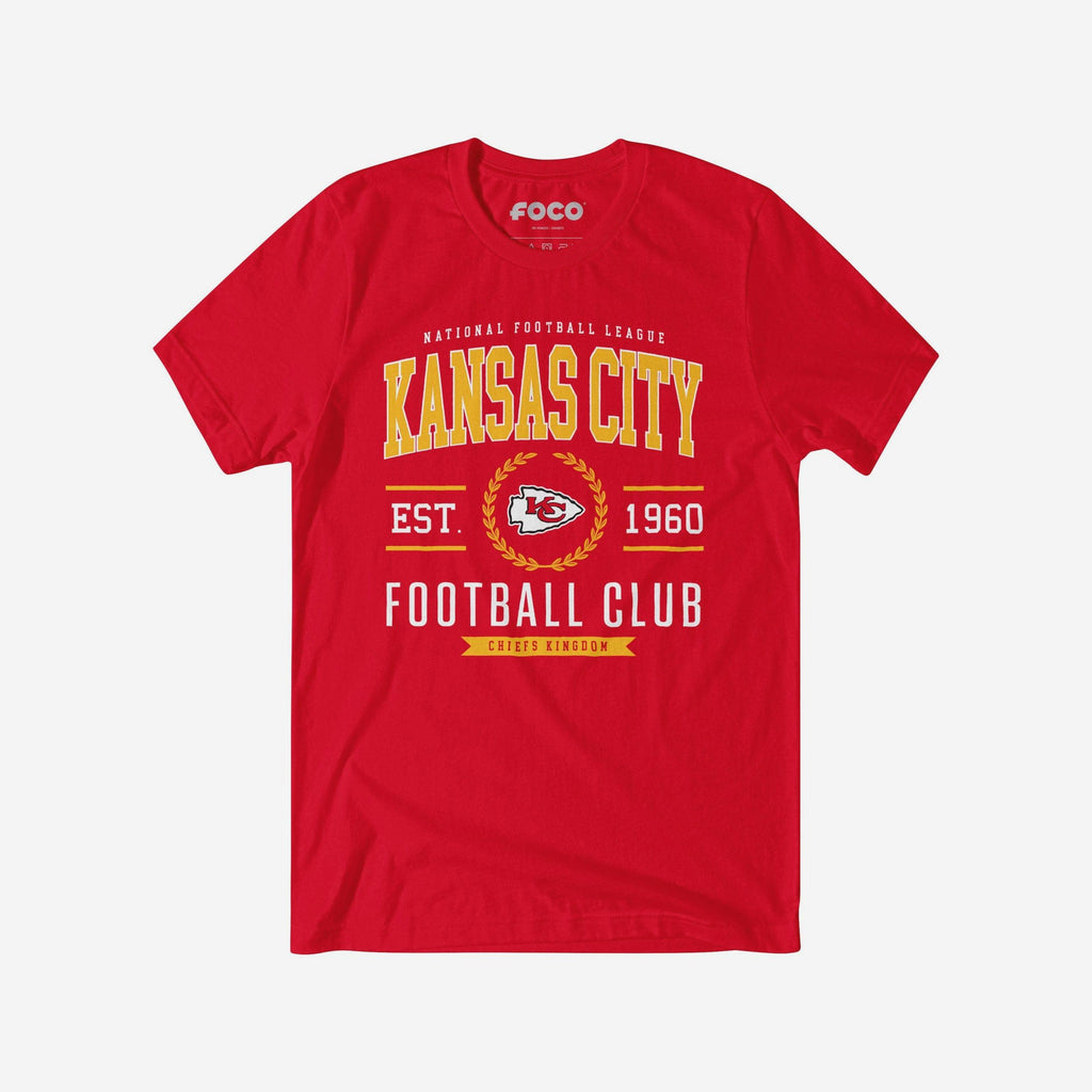 Kansas City Chiefs Football Club T-Shirt FOCO Red S - FOCO.com